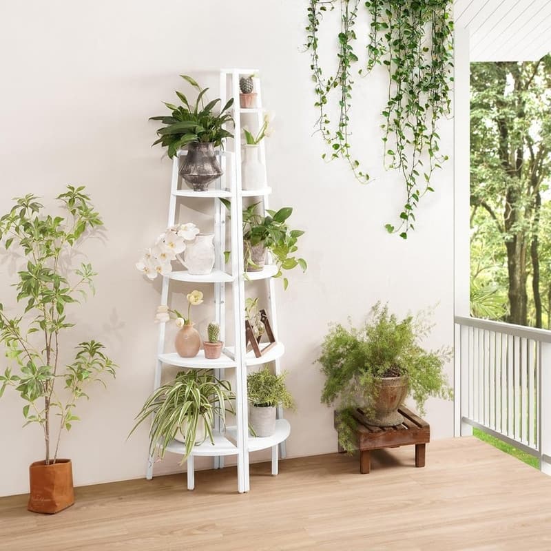 4-Tier Corner Bookshelf