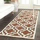 preview thumbnail 20 of 187, SAFAVIEH Handmade Cambridge Loretto Modern Moroccan Wool Rug 2'6" x 12' Runner - Dark Brown/Ivory