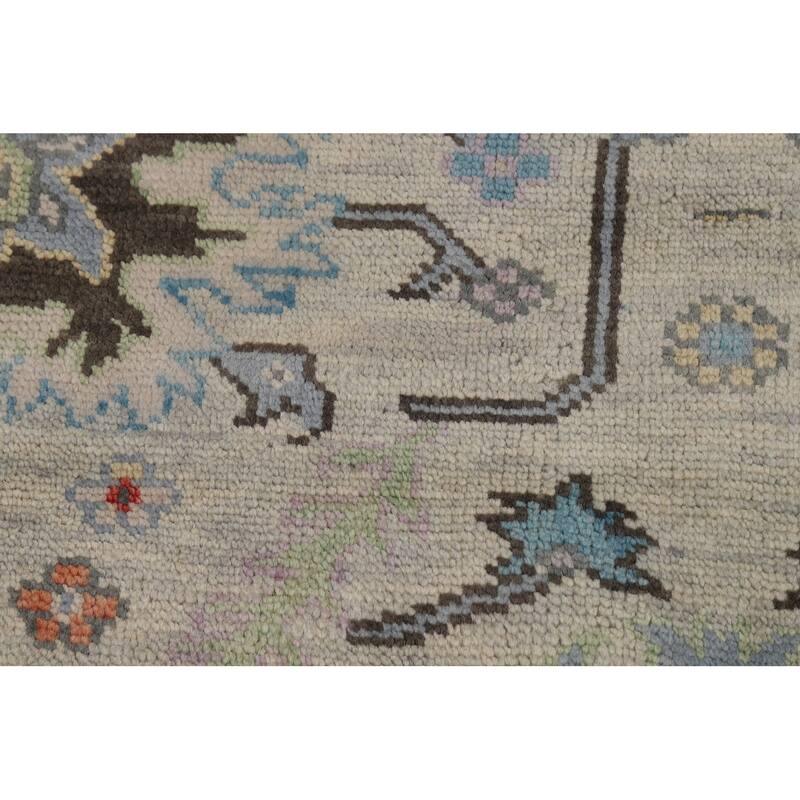 Oushak Indian Area Rug Handmade Transitional Wool Carpet - 8'0"x 9'10"