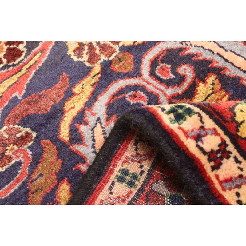 ECARPETGALLERY Hand-knotted Anadol Dark Navy Wool Rug - 2'8 x 10'2