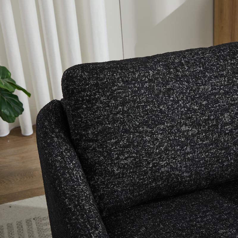 GDFStudio - Clara Chenille Swivel Accent Chair with Sleek Modern Design and Plush Cushioning - 31.5"W