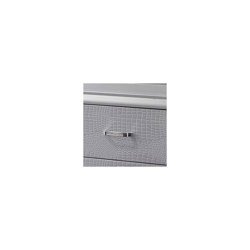 Gray 2 Drawer 17.5 in. W Nightstand with Sturdy Hardware and Ample Storage