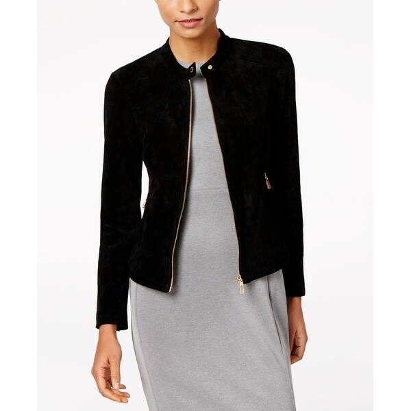 Shop Ivanka Trump Women Jacket Faux Suede Full Zip Long Sleeve Overstock 29012112