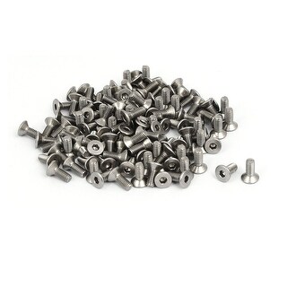 M5 X 5-150mm Full Thread Hexagon Socket Round Head Screws Bolts 100 Pcs,304 Stainless Steel Small Bolt(Size:M5*5 50PCS