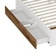 preview thumbnail 8 of 16, Twin Size House-Shaped Wooden Bed with Storage Shelf on the Headboard, Built-in Two Storage Drawers