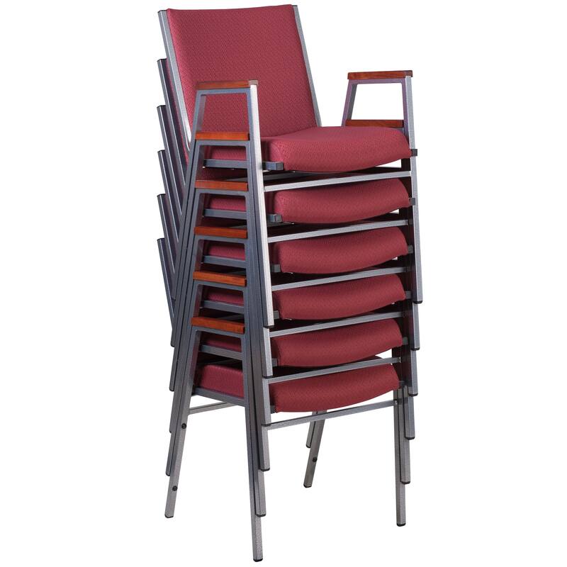 Heavy Duty Stack Chair with Arms
