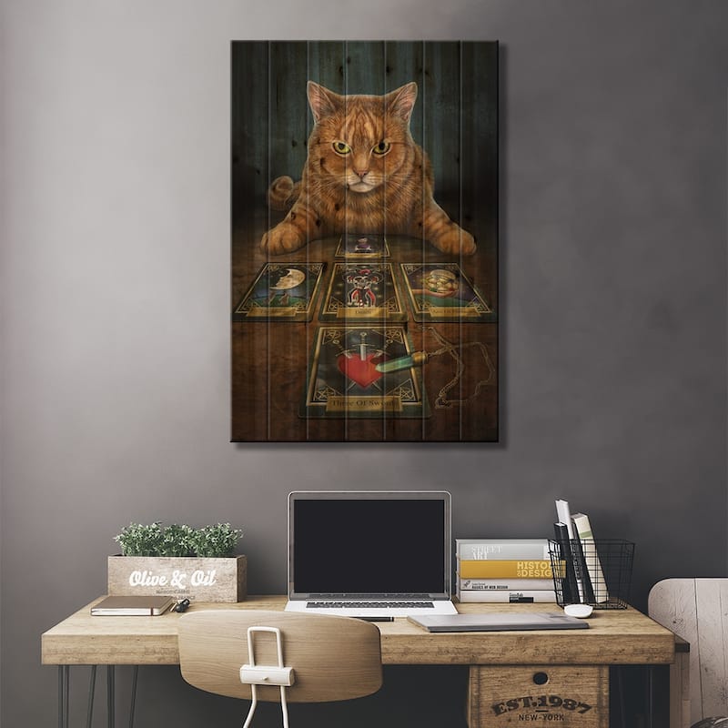 The Reader Print On Wood by Lisa Parker - Multi-Color