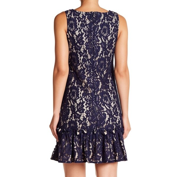 eliza j flounce lace dress