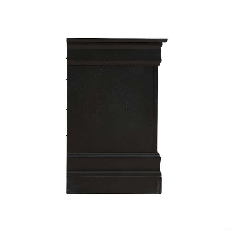 Chic Black Nightstand - Compact & Stylish for Any Bedroom
