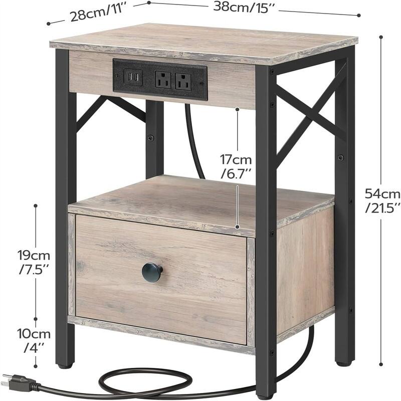 Nightstand with Charging Station