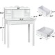 preview thumbnail 3 of 6, Computer Desk Home Office Desk Writing Desk 7 Drawers
