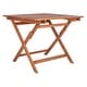 preview thumbnail 8 of 12, SAFAVIEH Outdoor Living Kresler Folding Table - 35"W x 35"D x 30"H