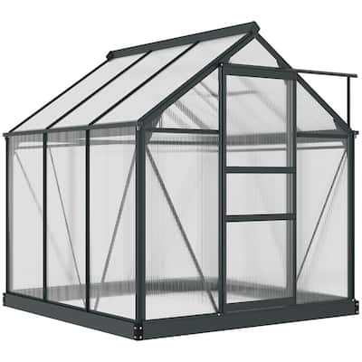 Walk-In Greenhouse for Garden Plants with Reinforced Base and Aluminum Frame