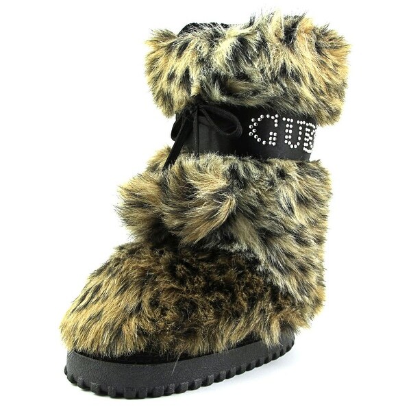 Guess Chateau Youth Round Toe Synthetic Tan Winter Boot