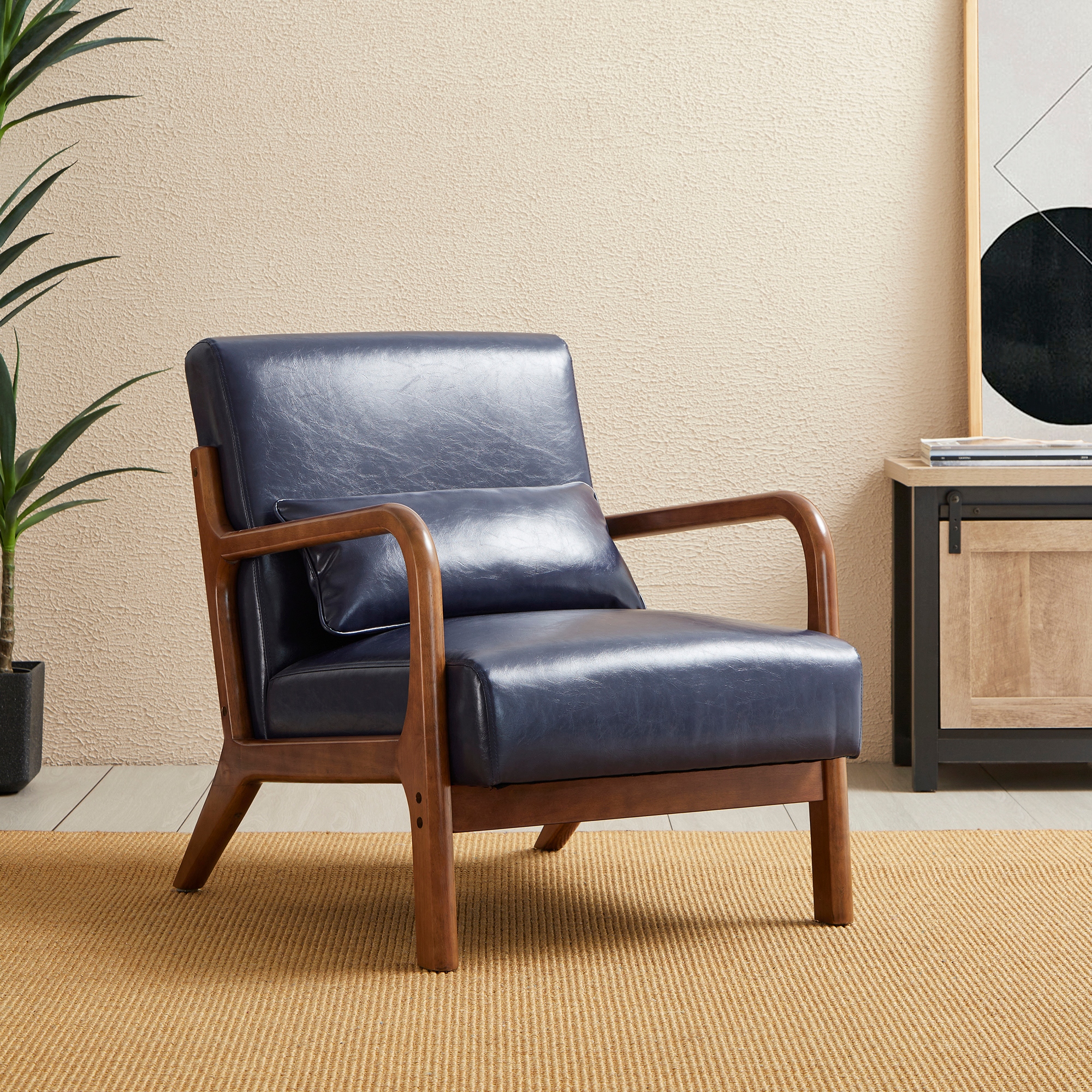 Modern accent outlet arm chair