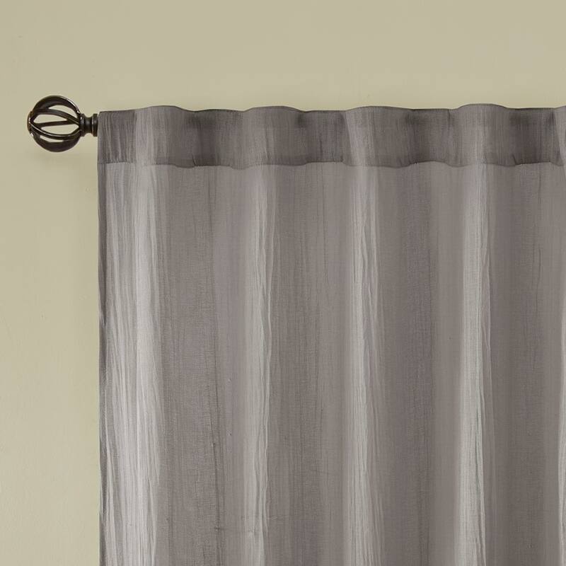 Solid Crushed Curtain Panel