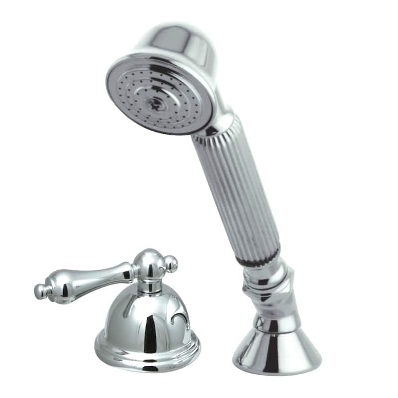 Vintage Deck Mount Hand Shower with Diverter for Roman Tub Faucet - Polished Chrome