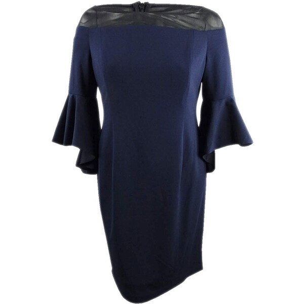 calvin klein dark blue dress