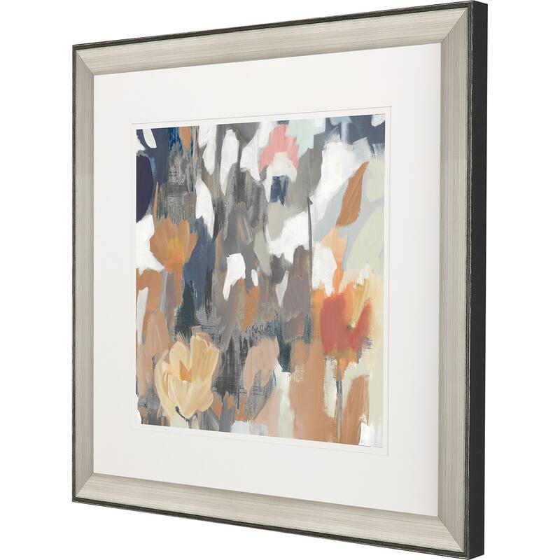 Corner Flower Stand II Framed Art Giclee Under Glass - Blue