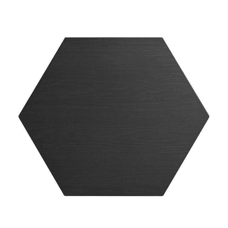 Wooden End Table with Diamond Shape