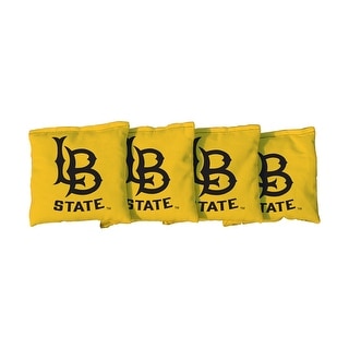 California State University Long Beach CSULB 49ers Yellow Cornhole Bags