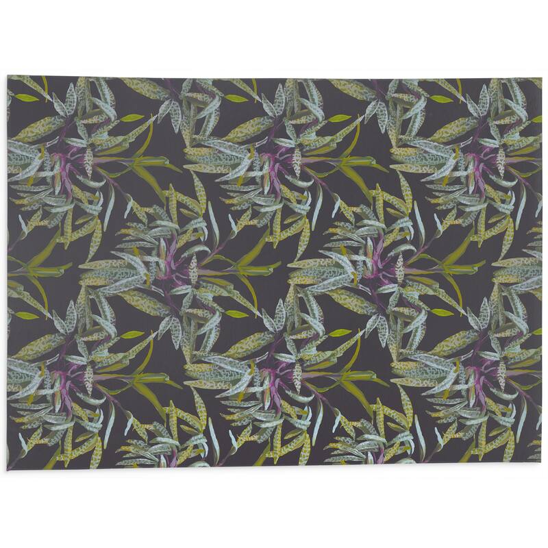 SILVER SQUILL DARK PURPLE Kitchen Mat By Becky Bailey Bed Bath