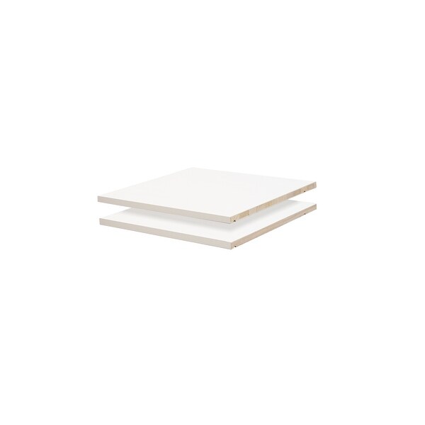 Cosmo, Metro, Universal Wardrobe Optional Shelves (Set of 2) - 17.5"w x 17.25"d x 0.75"h. Opens flyout.