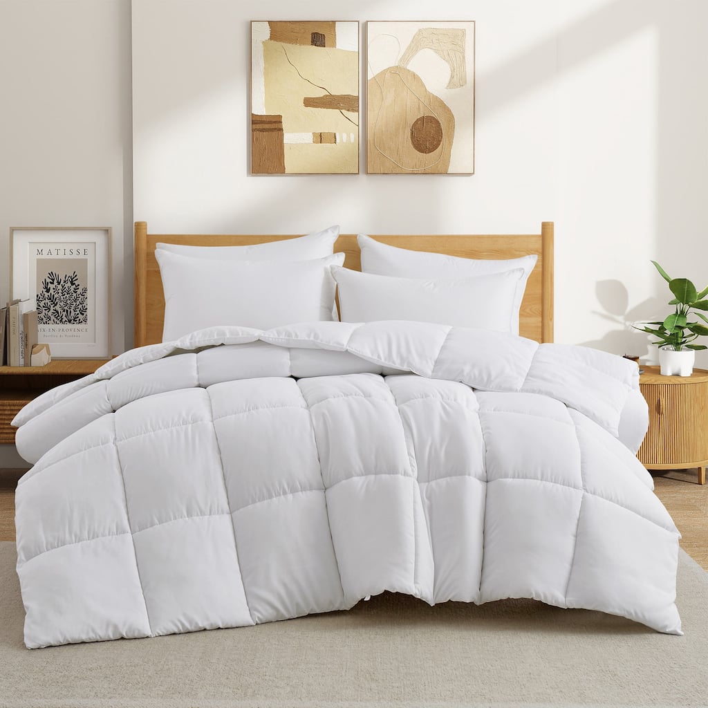 All Season Down Alternative Comforter Duvet Insert with Soft Cover