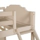 preview thumbnail 6 of 16, Full Over Twin & Twin Velvet Triple Bunk Bed with Drawers & Guardrails, Solid Wood Detachable Triple Bedframe for 3 Kids/Adults