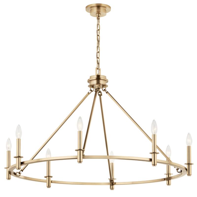 Kichler Lighting Carrick 40.75 in. 8-Light Chandelier - Champagne Bronze - 40.75