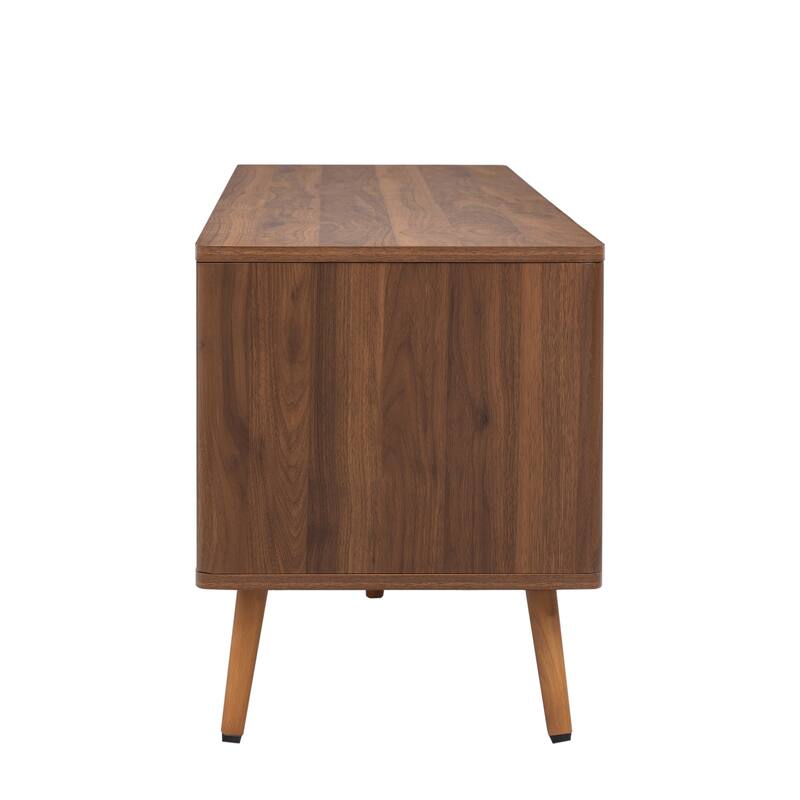 TV Stand with 2 Drawers for TVs up to 80'', Media Console Table with Storage - 70.80"