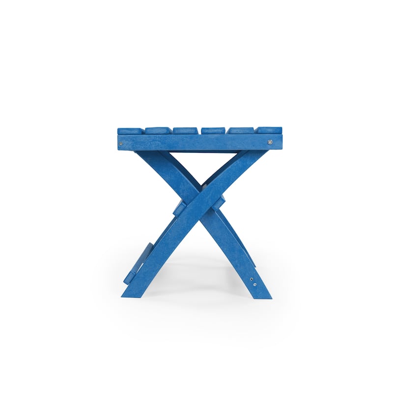 Santorini Fully Assembled All-Weather Recycled HDPE Outdoor Folding Side Table
