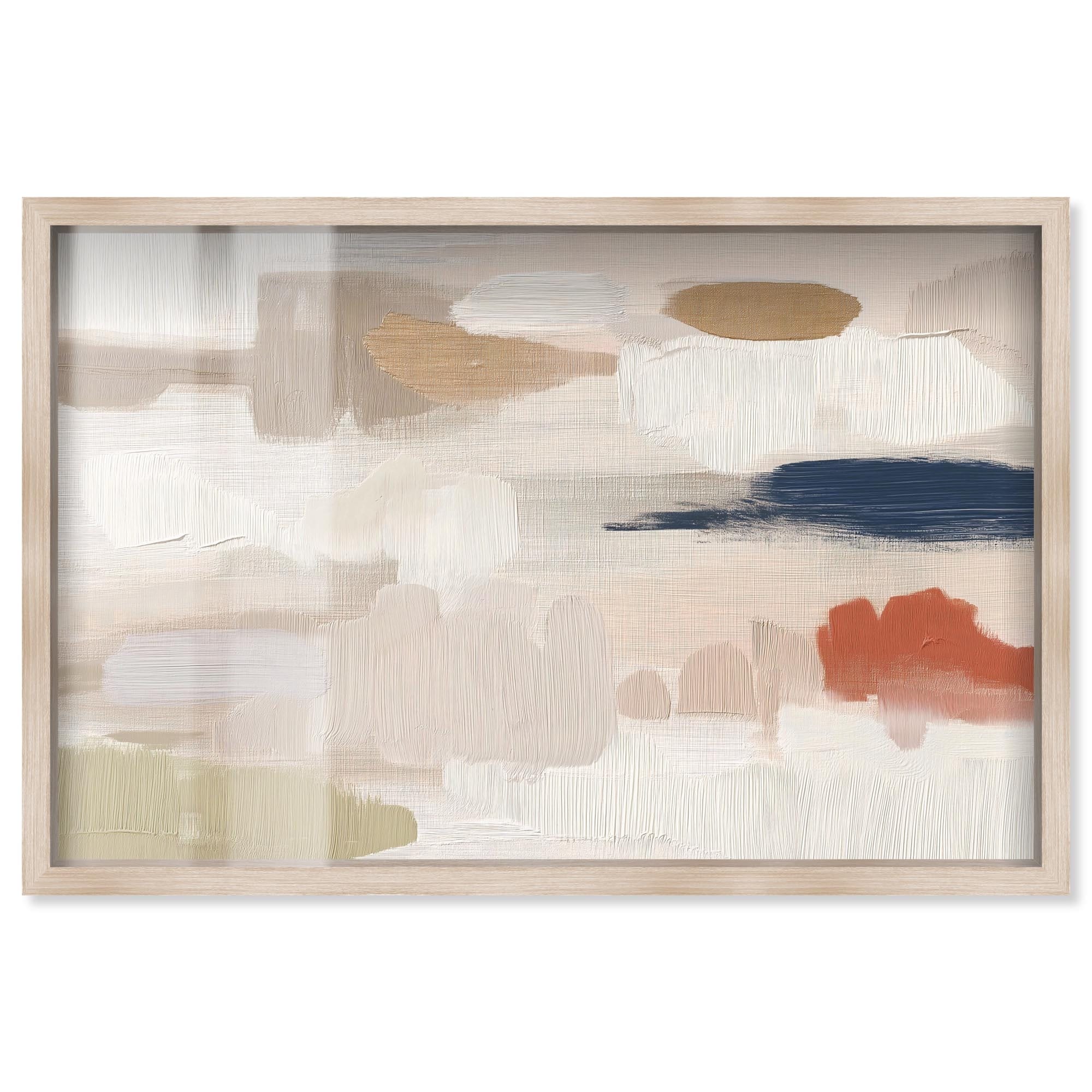 Shape of a Calm Day III Abstract Art Shadowbox Print by Art Remedy