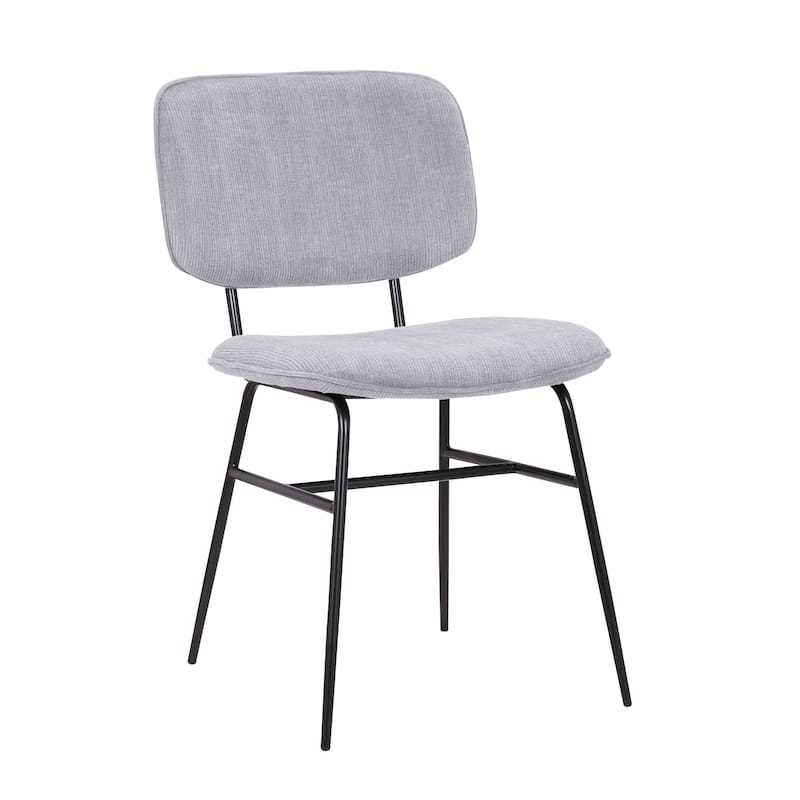 Porthos Home Efia Set of 2 Dining Chairs, Steel Frames, Armless