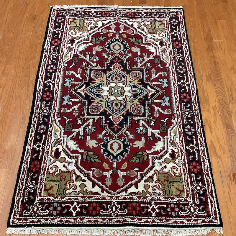 HERAT ORIENTAL Handmade Serapi Wool Rug - 4' x 6'2"