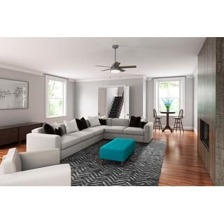 Hunter 44" Sawyer Ceiling Fan with LED Light and Pull Chain - Casual, Transitional - SureSpeed Technology!