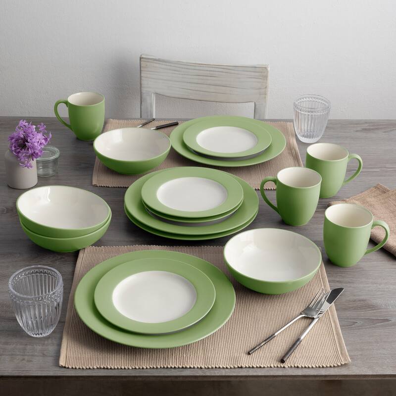 Noritake Colorwave 16-Piece Rim Dinnerware Set, Service For 4