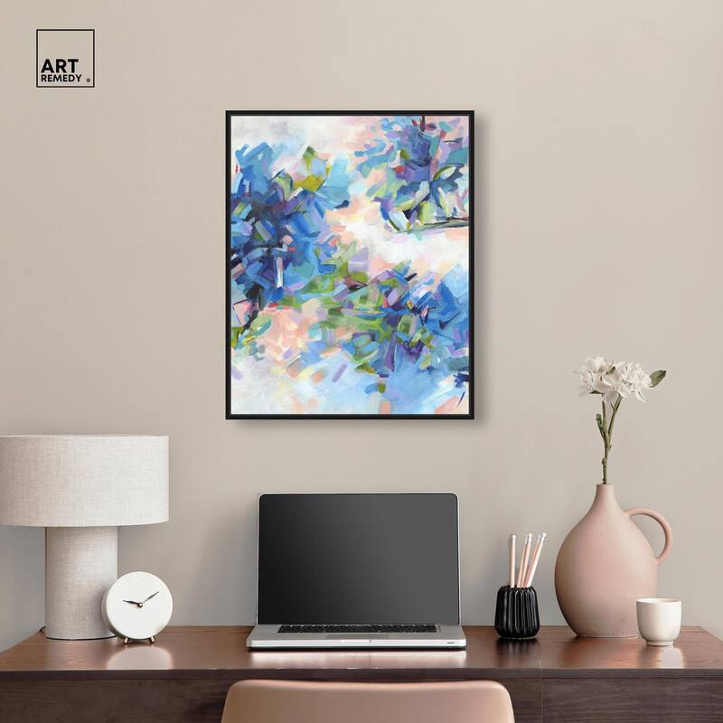Blue Botanicals Canvas by Art Remedy