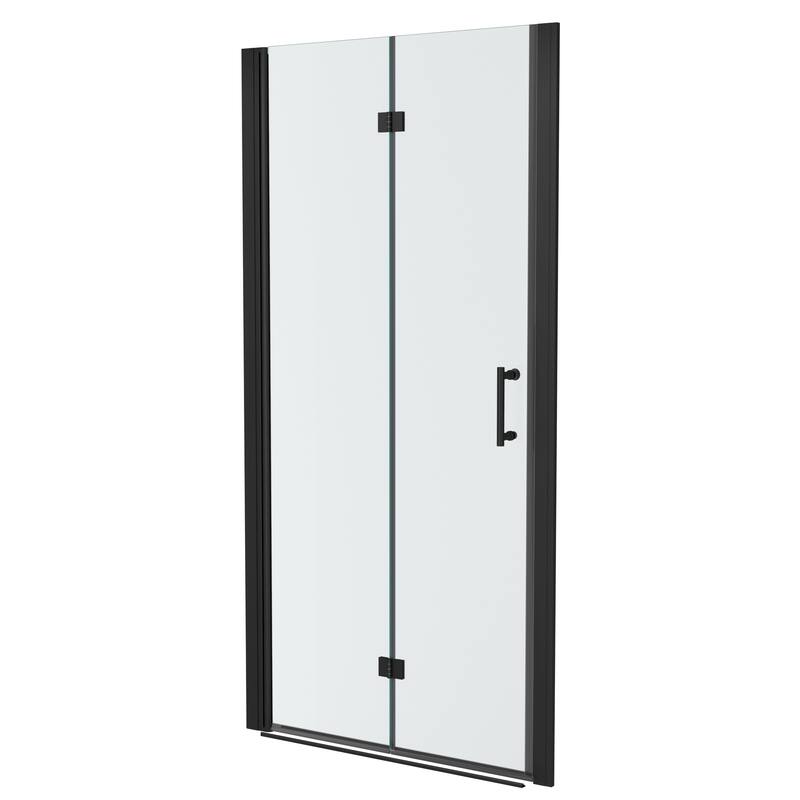 Fold Frameless Shower Door with Tempered Glass