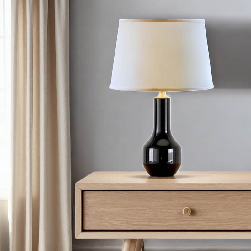 HomeRoots Ivory No Slub Innsbruck Empire Lamp Shade - 16" L x 16" W x 10.5" H