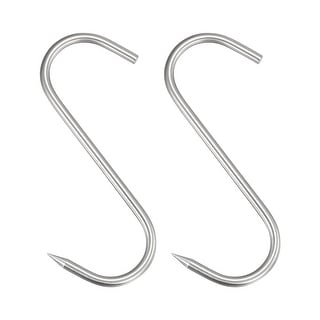 Meat Hooks, Stainless Steel Butcher Hooks for Processing Meats - Silver  Tone - Bed Bath & Beyond - 37683621