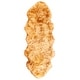 preview thumbnail 78 of 96, SAFAVIEH Handmade Natural Sheepskin Leanca 3.4-inch Thick Rug 2' x 6' Runner - Champagne/Copper Brown