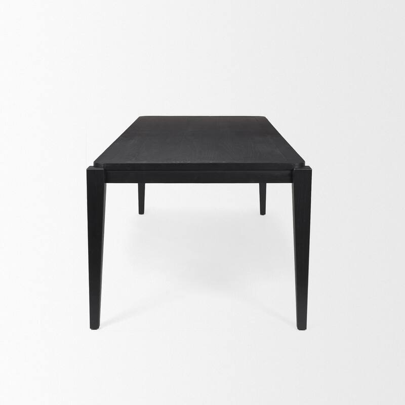 Teva Black Wood Rectangular 92" Dining Table - 92.0L x 39.0W x 30.0H