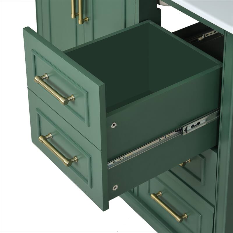 36" Traditional Bathroom Vanity with Ceramics Sink