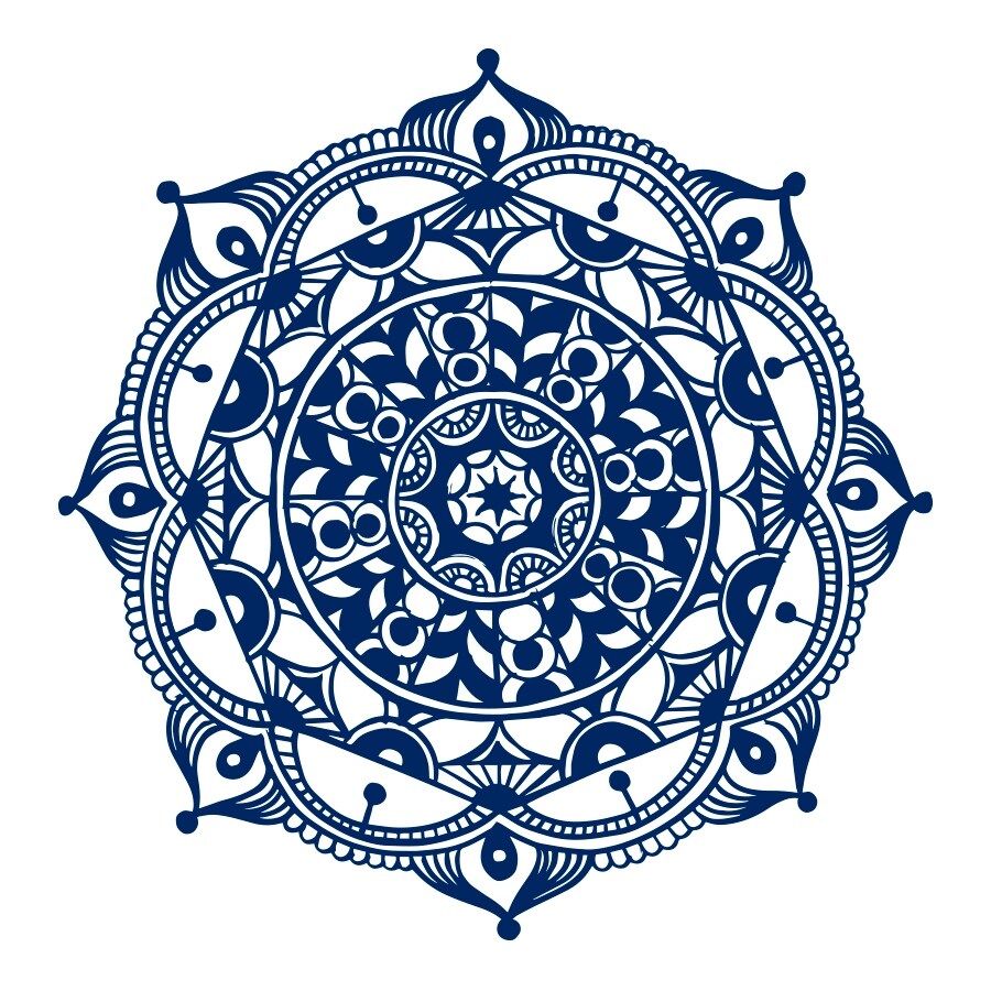 Mandala Wall Decals Om Sign Decal Yoga Sticker Vinyl Decals - Picture 16 of 34