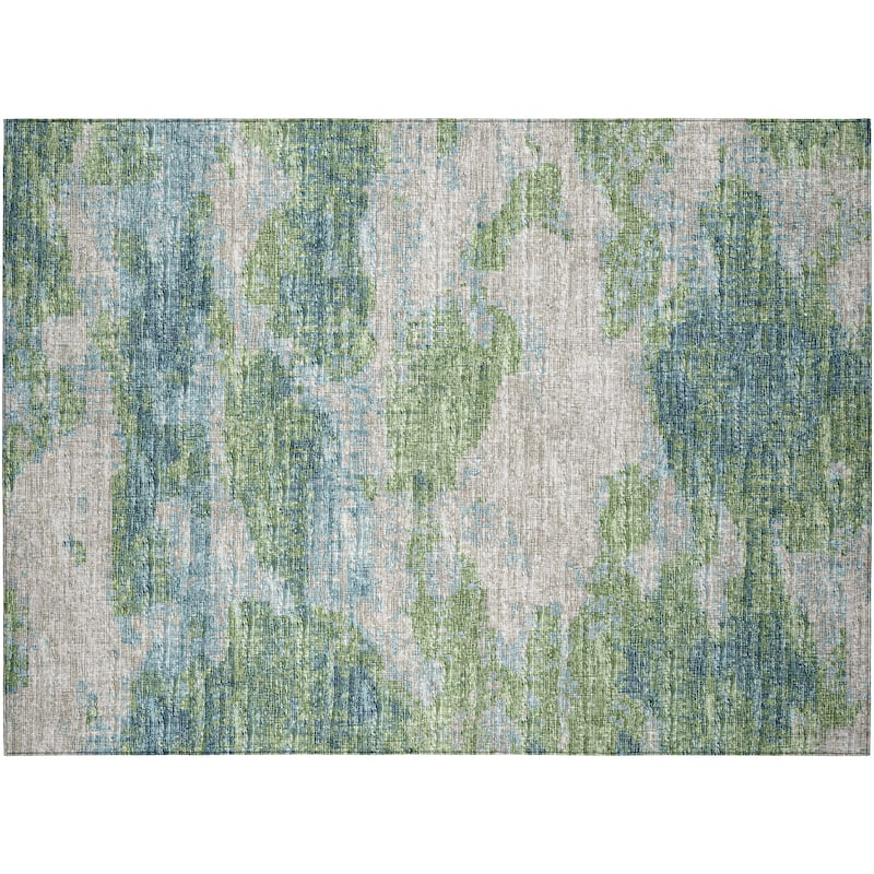 Indoor/ Outdoor Accord Modern Waves Washable Rug New