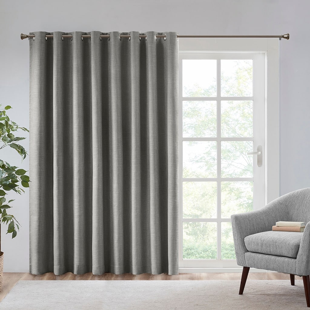 Printed Heathered Blackout Window Patio Panel.