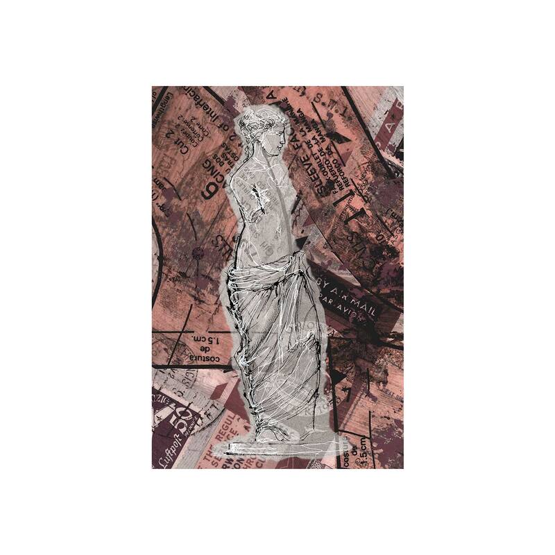 Graffiti Sculpture V (24 x 36) Canvas Art Print - Small