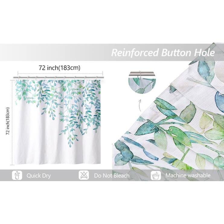 Style Quarters Laurel Shower Curtain Fresh Natural 72X72