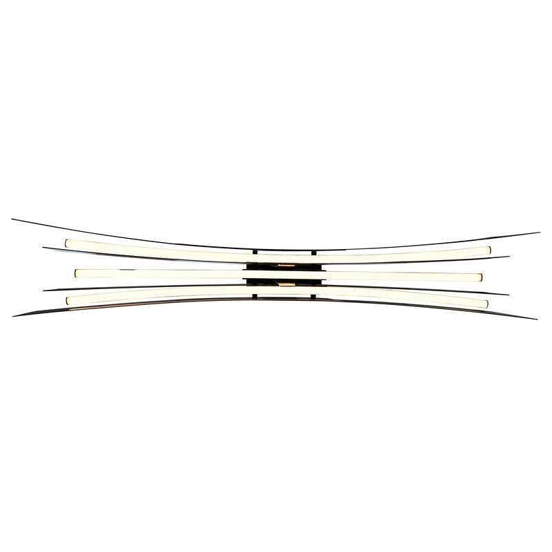 Solara Integrated LED 50in Black Chandelier